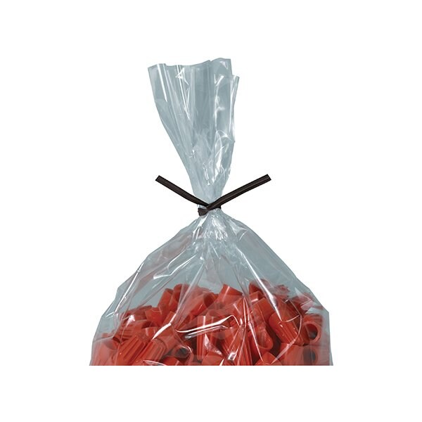 Bsc Preferred 8 x 5/32'' Black Paper Twist Ties, 2000PK BUY00027680 - main